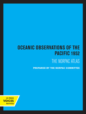cover image of Oceanic Observations of the Pacific 1952
